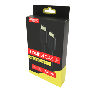 UNITEK Y-C138 "Unitek" kabelis HDMI v.2.0 M/M 2 m, auksinis, BASIC, Y-C138