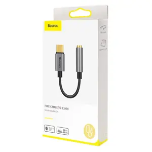 Baseus L54 Audio Adapter USB-C + mini jack 3,5mm (Black+Gray)