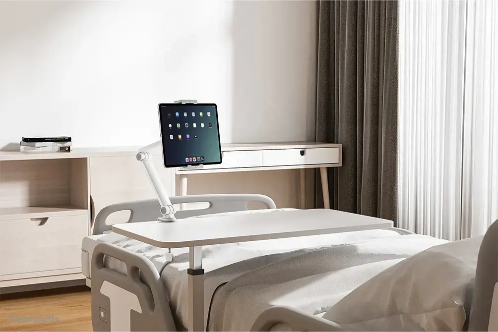 "Neomounts by Newstar" planšetinio kompiuterio laikiklis, Planšetė/UMPC, Pasyvus laikiklis, Stalinis, Baltas