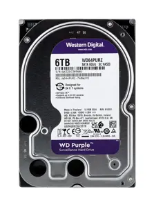 WD Purple 6TB SATA 3,5 colių vidinis kietasis diskas 256 MB spartinančiosios atminties