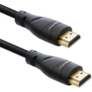 "Qoltec" HDMI v2.1 kabelis itin didelės spartos 8K | 60Hz | 26AWG | GOLD | 5m | Juoda