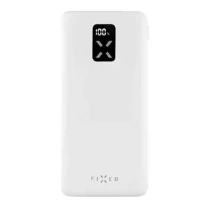 Fiksuotas "Zen" 10000 mAh galios maitinimo bankas, baltos spalvos
