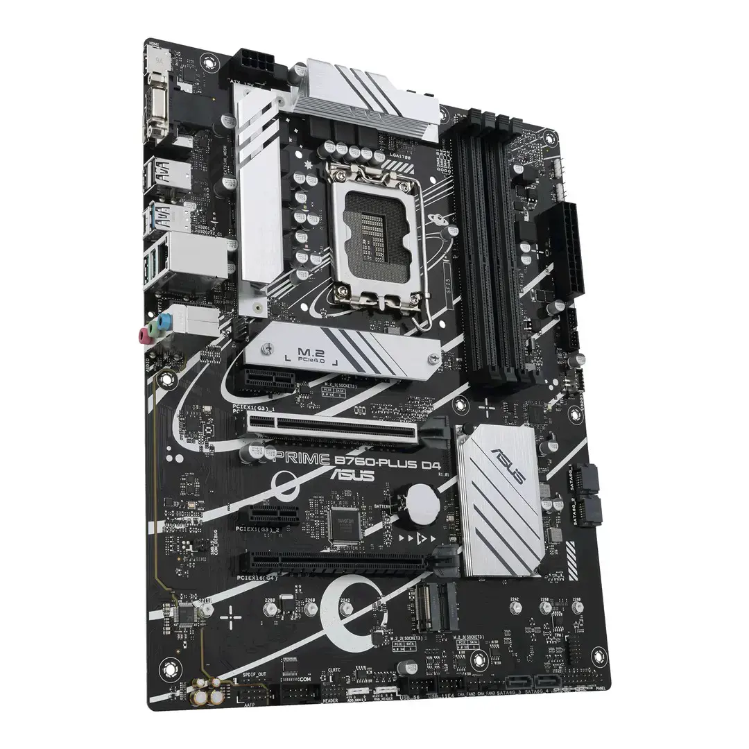 ASUS PRIME B760-PLUS D4, "Intel", LGA 1700, "Intel® Celeron®", "Intel® Core™ i3", "Intel® Core™ i3", "Intel® Core™ i5", "Intel® Core™ i7", "Intel® Core™ i9",..., LGA 1700, DDR4-SDRAM, 128 GB