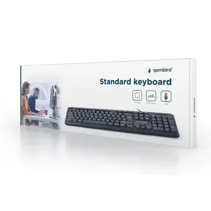 GEMBIRD KB-U-103-RU Klaviatūra Gembird KB-U-103, USB 1,4 m, standartinio dydžio, RU išdėstymo