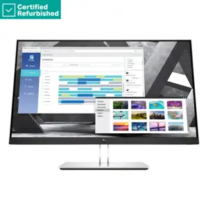 RENEW SILVER HP E27q G4 QHD Monitor - 27" 2560x1440 QHD 250-nit 60Hz AG, IPS, HDMI/VGA/DisplayPort,…