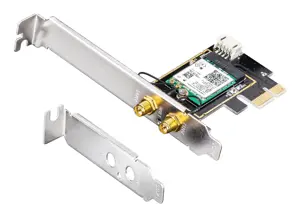CUDY WE3000 AX5400 "Wi-Fi 6" + BT 5.2 "Intel AX200" PCIe tinklo kortelė