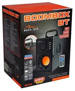 MEDIATECH MT3145 V2 Nešiojamoji garsiakalbių sistema MediaTech Boombox BT - 15W, MP3, FM, C8411884