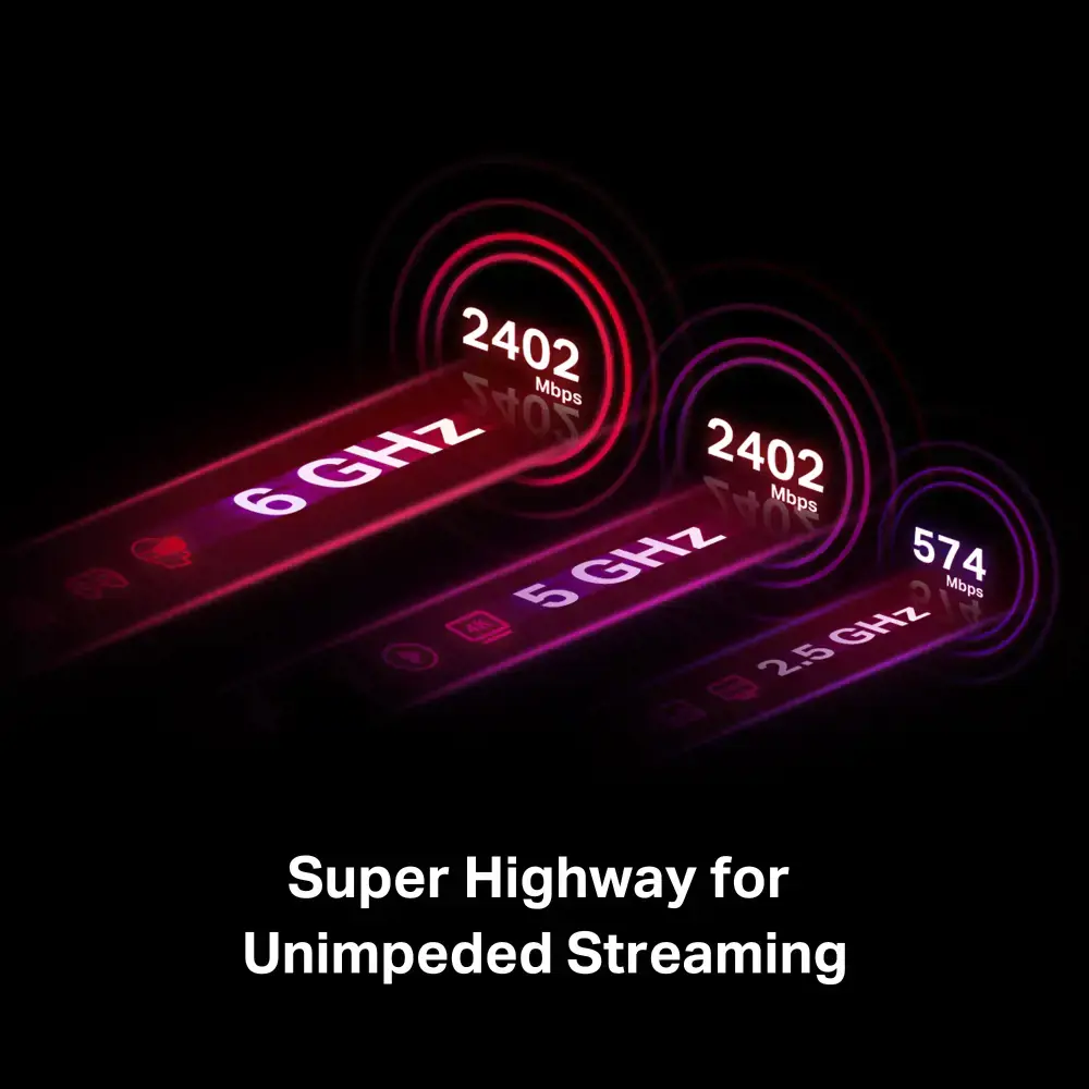 TP-Link AXE5400 "Wi-Fi 6E Bluetooth 5.3 PCIe" adapteris, vidinis, laidinis, "PCI Express", WLAN / "Bluetooth", 2402 Mbps, juodas