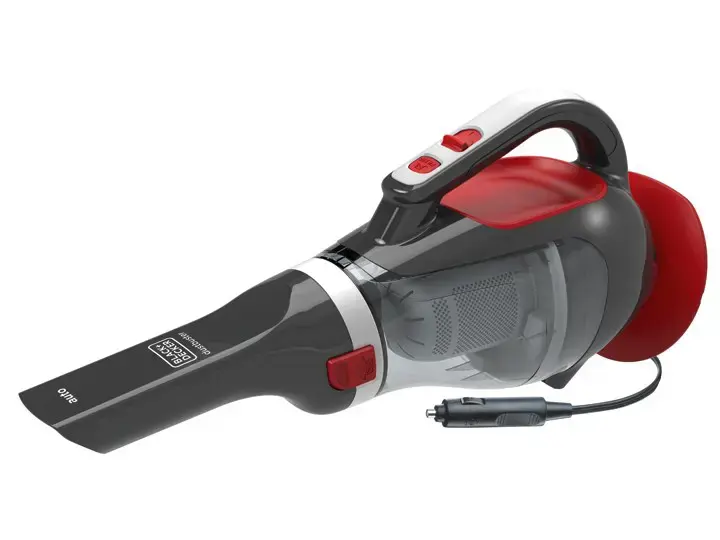 "Black &amp; Decker ADV1200" rankinis dulkių siurblys be maišelio Pilka, raudona