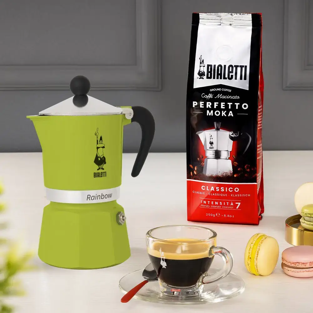 "Bialetti Rainbow" 0,27 l aliuminio, termoplastiko