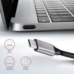 "Axagon" daugiaportis USB 3.2 Gen 1 šakotuvas. HDMI, Gigabit LAN ir "Power Delivery". 20 cm ilgio USB-C kabelis.