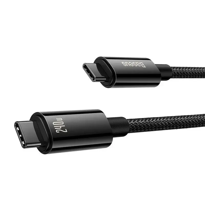 Baseus CAWJ040001 Tungsten Gold Fast Charging Data Cable USB-C - USB-C 240W 1m Black