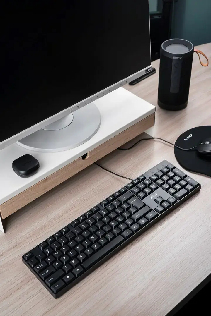 Savio KB-01 keyboard Home/Office USB QWERTY US English Black