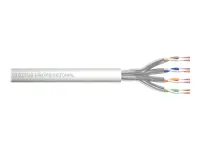 DIGITUS CAT 6A U-FTP patch cable raw length 305 m paper box AWG 27/7 LSZH simplex color grey
