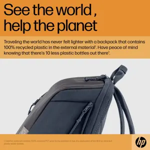HP Travel 18 Liter 15.6 Iron Grey Laptop Backpack, 39.6 cm (15.6"), Polyester