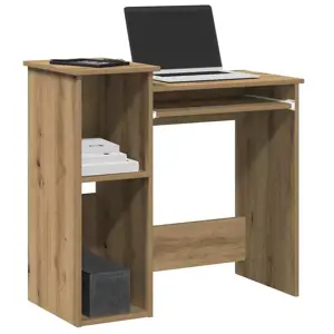 rašomasis stalas su lentynomis Artisan ąžuolas