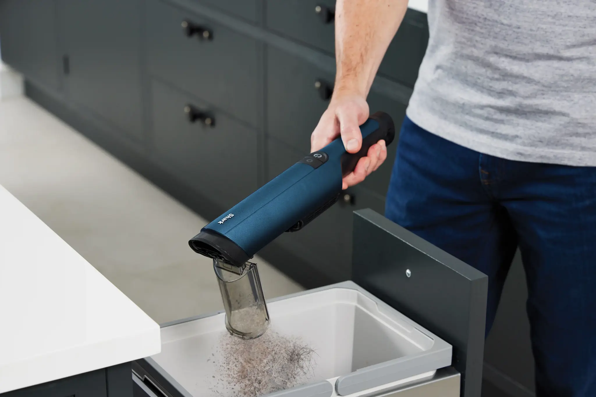 Shark WV270EU, Dry, HEPA, Bagless, Blue, 0.1 L, Battery