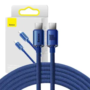 Baseus Crystal Shine Series cable USB cable for fast charging and data transfer USB Type C - USB Ty…