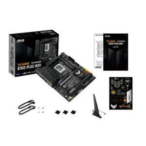 ASUS TUF Gaming B760-Plus WIFI, "Intel", LGA 1700, "Intel® Celeron®", "Intel® Core™ i3", "Intel® Core™ i5", "Intel® Core™ i7", LGA 1700, DDR5-SDRAM, 128 GB