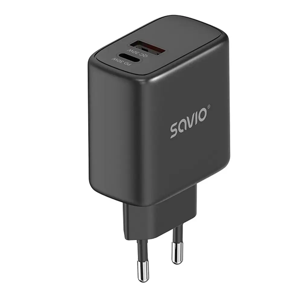 "SAVIO" TINKLO ĮKROVIKLIS 30 W GREITASIS ĮKROVIMAS, POWER DELIVERY 3.0 LA-06/B