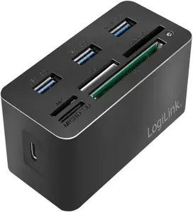 USB3.2 Gen 1 doko stotelė, 8 prievadai, mini, juoda