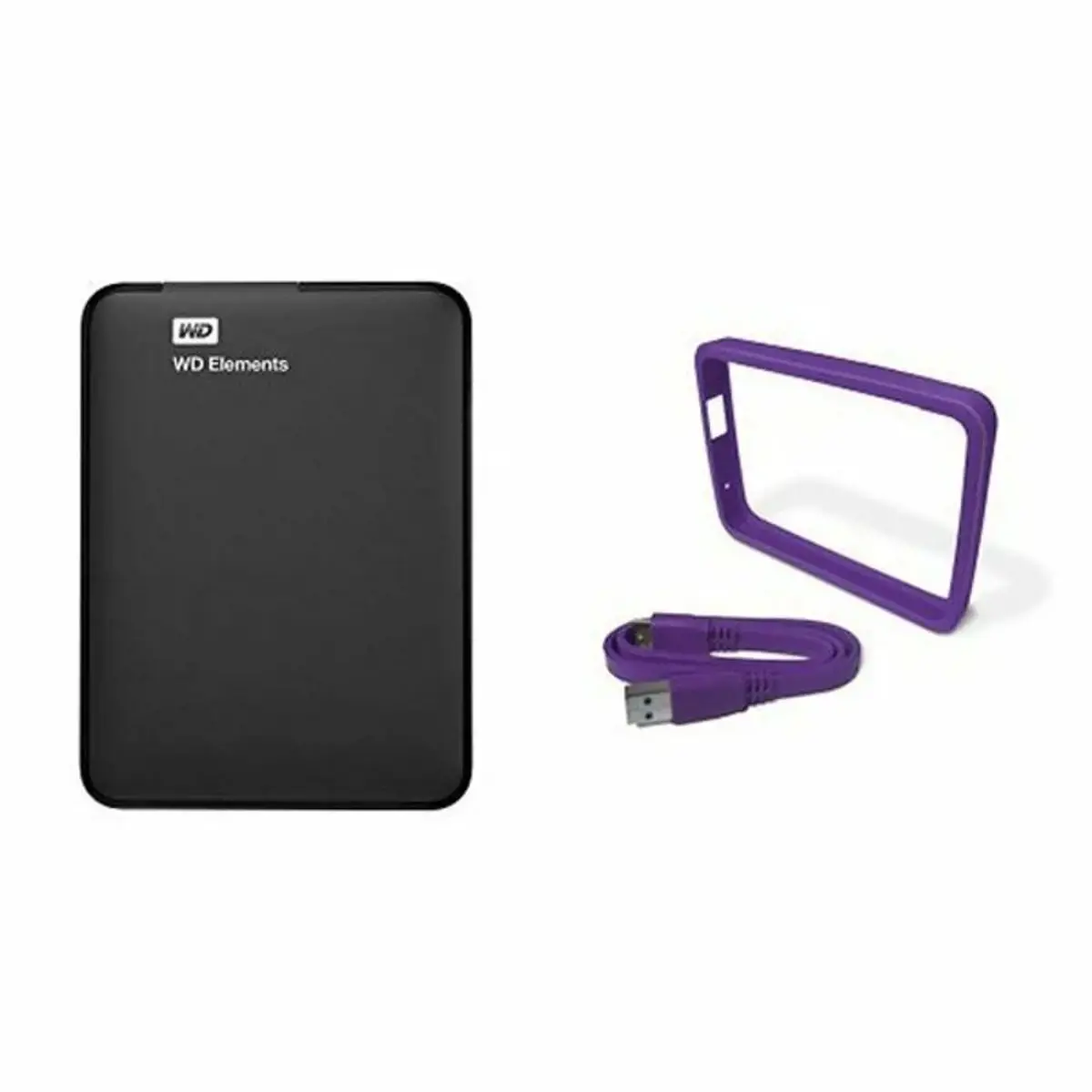 External HDD WESTERN DIGITAL Elements Portable 1TB USB 3.0 Colour Black WDBUZG0010BBK-WESN
