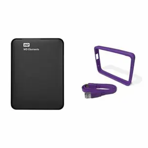External HDD WESTERN DIGITAL Elements Portable 1TB USB 3.0 Colour Black WDBUZG0010BBK-WESN