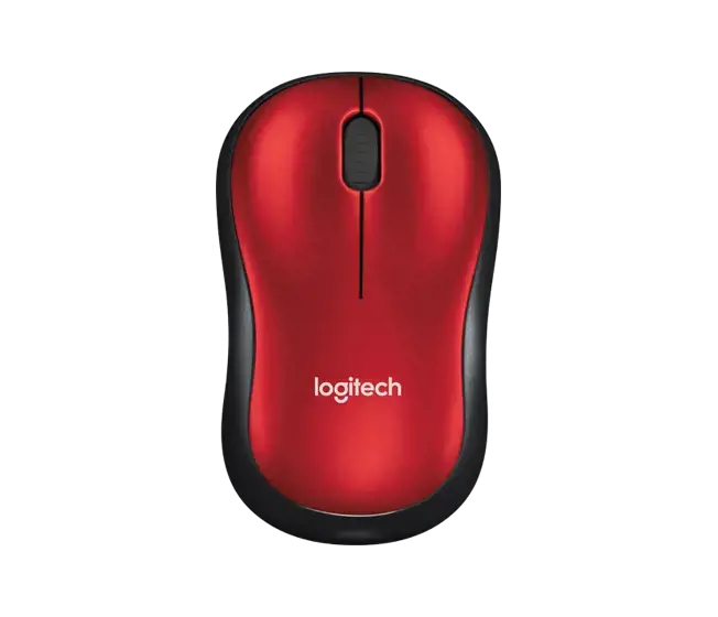 LOGITECH M185 belaidė pelė - raudona - EWR2