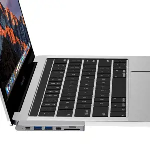 Choetech multifunctional docking station HUB for Apple MacBook Pro USB Typ C 7in2 100W Thunderbolt 3 gray (HUB-M14)
