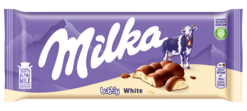 Šokoladas MILKA Bubbly White, 95 g,
