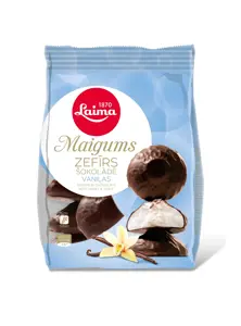 LAIMA MAIGUMS vanilinė suflė, glaistyta šokoladu, 200g