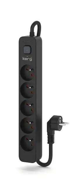 KERG power strip with circuit breaker-5 sockets 16A 1.5m