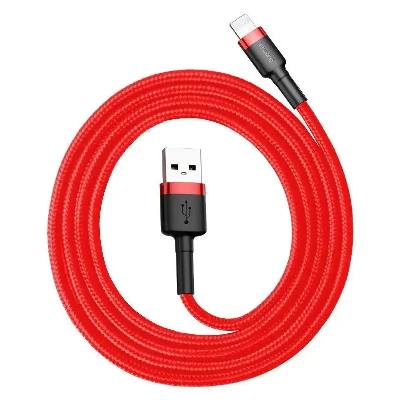 Baseus CALKLF-C09 Lightning (MD818) įkrovimo laidas 1.5A | 200 cm raudona