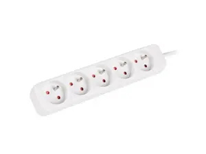 LANBERG PS0-05E-0150-W Lanberg 1,5 m baltos spalvos 5X 230 V žibinto išplėstinis PL. KABELIS IŠ VIS…