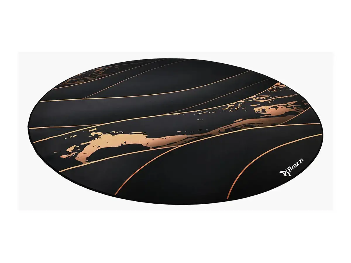 Arozzi Zona Round Floor Pad | Black/Gold