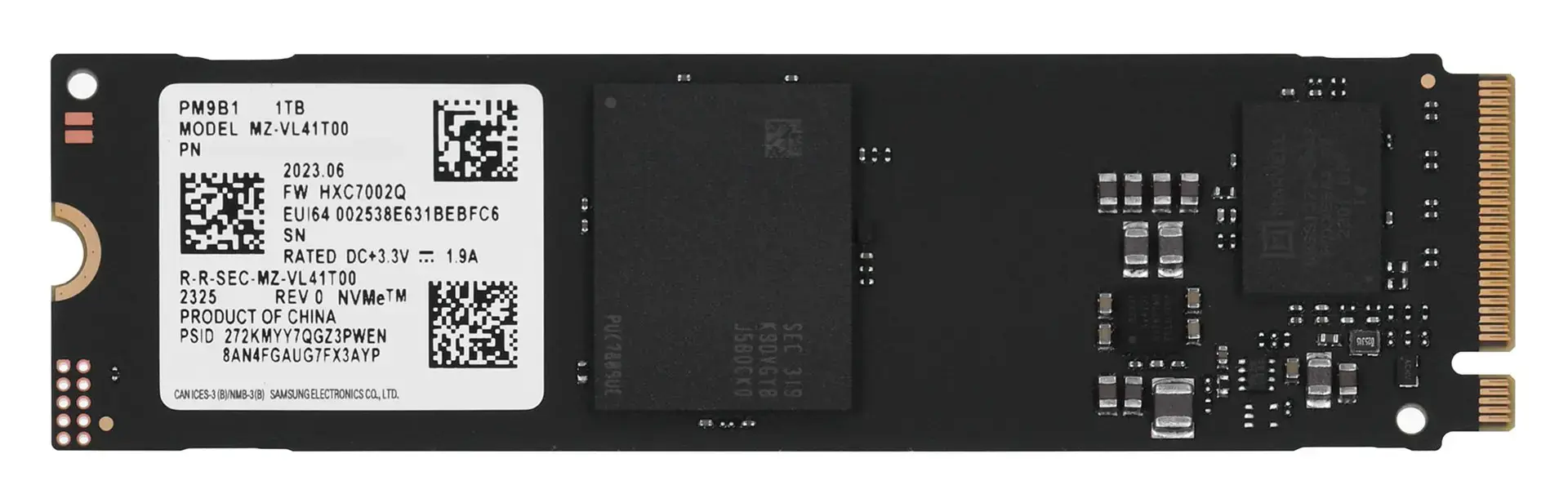 Samsung PM9B1, 1 TB, M.2, 3600 MB/s