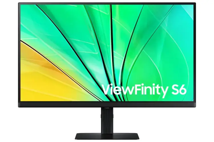 Samsung ViewFinity S6 S27D600EAU Monitorius 27'' IPS QHD 2560x1440, 5 ms, 350 cd/m2, 100 Hz, Juoda
