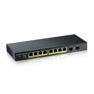 Zyxel GS1900-10HP, valdomas, L2, Gigabit Ethernet (10/100/1000), maitinimas per Ethernet (PoE), montuojamas ant sienos