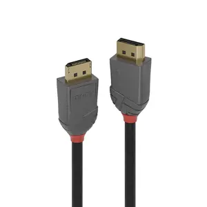 "Lindy" 3 m "DisplayPort 1.2" kabelis, "Anthra Line", 3 m, "DisplayPort", "DisplayPort", vyriškas, …