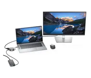 DELL USB-C mobilusis adapteris - DA310, laidinis, USB 3.2 Gen 2 (3.1 Gen 2) Type-C, 10,100,1000 Mbps, sidabrinis, 3840 x 2160 pikselių, 1920 x 1080 pikselių