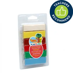 Plastilinas JOVI, 6 spalvos, 25 g.