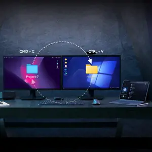 Logitech MX Keys S Combo, Wireless, RF Wireless + Bluetooth, Scissor key switch, QWERTY, LED, Graphite