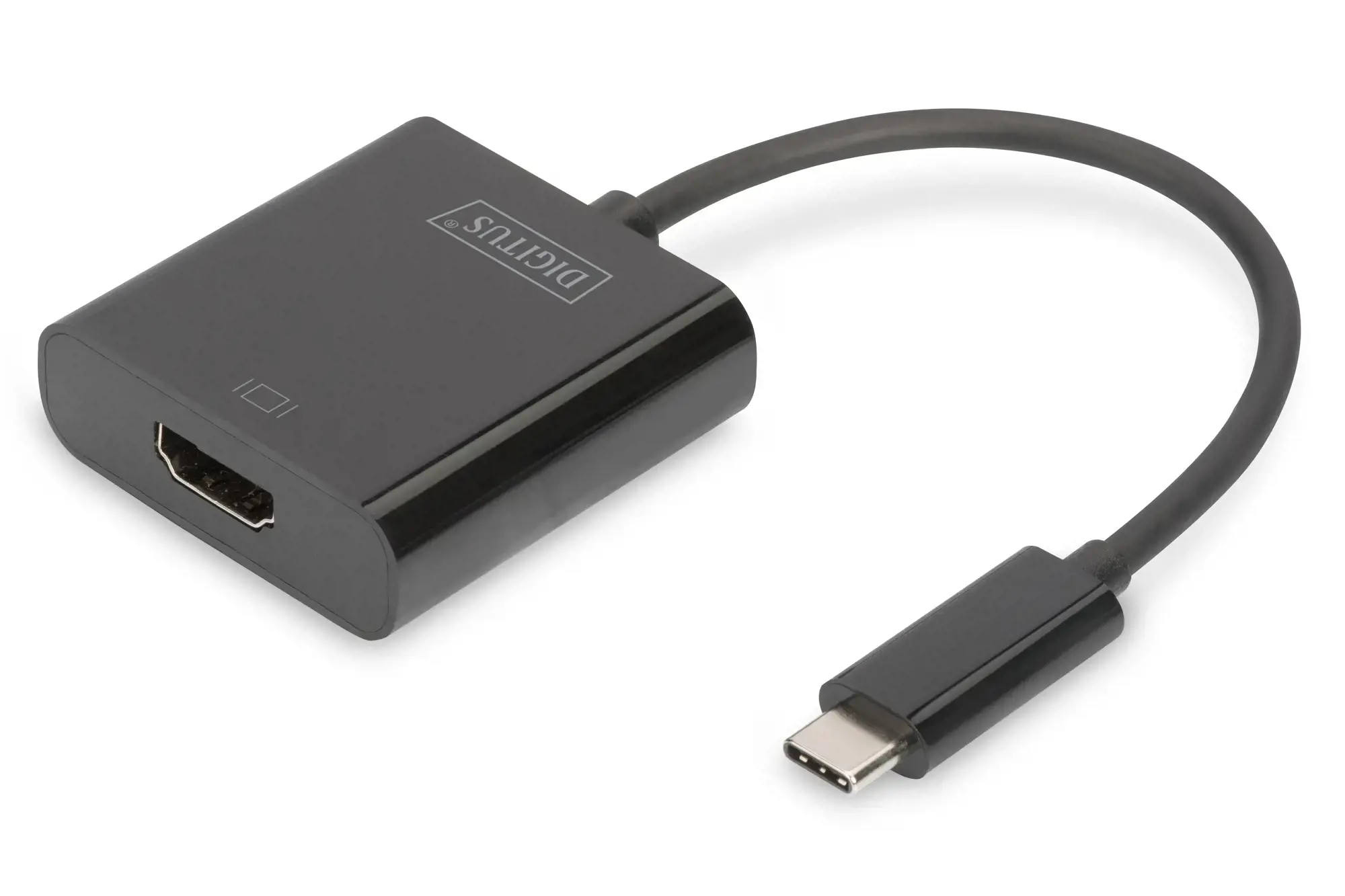 DIGITUS USB Type-C į HDMI adapteris 4K/30Hz laido ilgis: 19,5 cm juodas