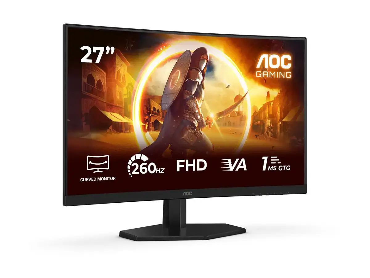 AOC C27G42ZE | 27 " | Fast VA | FHD | 16:9 | 260 Hz | 1 ms | 1920 x 1080 pixels | 300 cd/m² | HDMI ports quantity 1 | Black