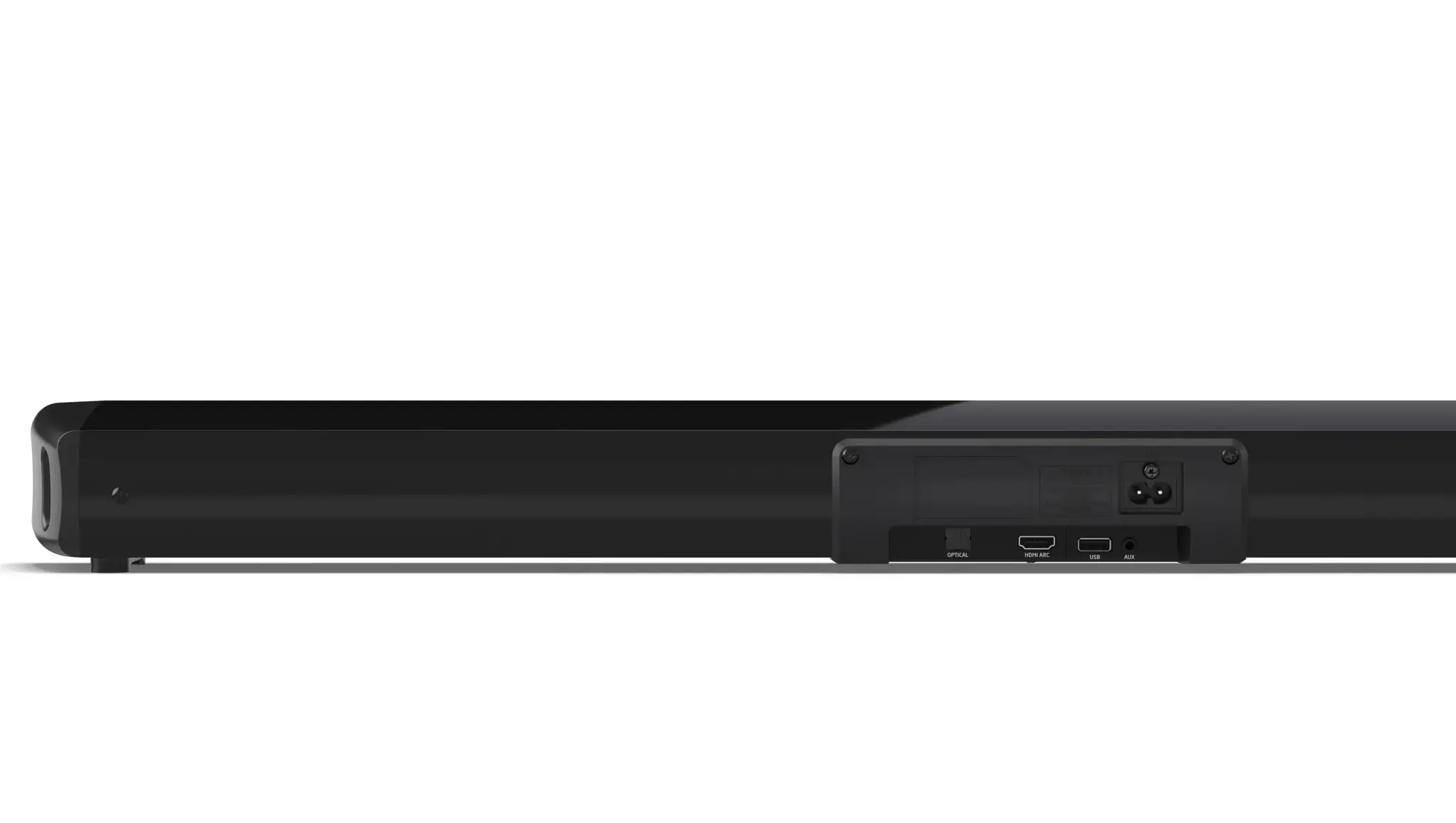 "Sharp" HT-SB100 2.0 garso juosta didesniam nei 32 colių televizoriui, HDMI ARC/CEC, Aux-in, optinis, "Bluetooth", USB, 80 cm, blizgios juodos spalvos