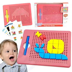 WOOPIE magnetinė dėlionė 2in1 kūrybinė lenta su 112 el.