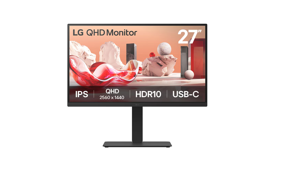 LG DESKTOP MONITOR 27BA75QB 27” QHD IPS MONITOR, USB-C WITH DAISY CHAIN