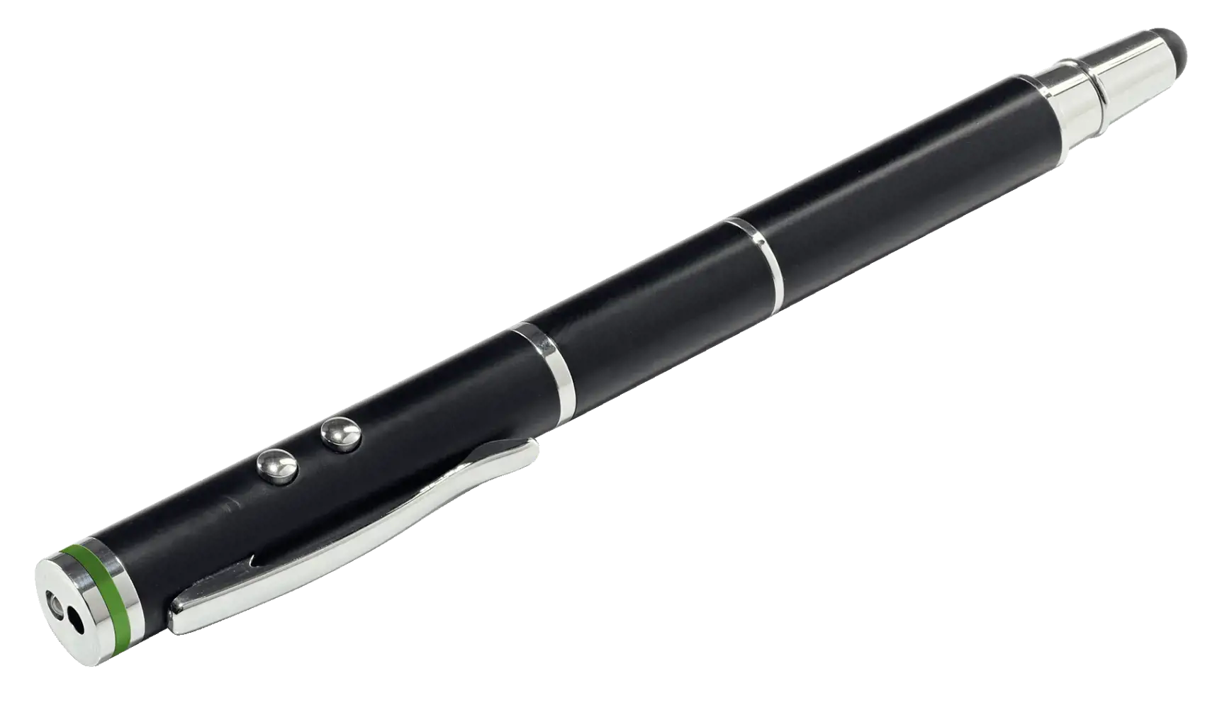 "Leitz Complete 4 in 1" rašiklis jutiklinio ekrano įrenginiams, universalus, bet kokio prekės ženklo, juodas, žalvarinis, silikoninis, LR41, 40 g