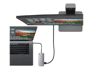 Axagon HMC-6M2 SUPERSPEED USB-C COMBO 6IN1 HUBMultiport USB 3.2 Gen 1 šakotuvas. SATA M.2, HDMI, Gigabit LAN ir Power Delivery. Kabelis USB-C 18 cm.