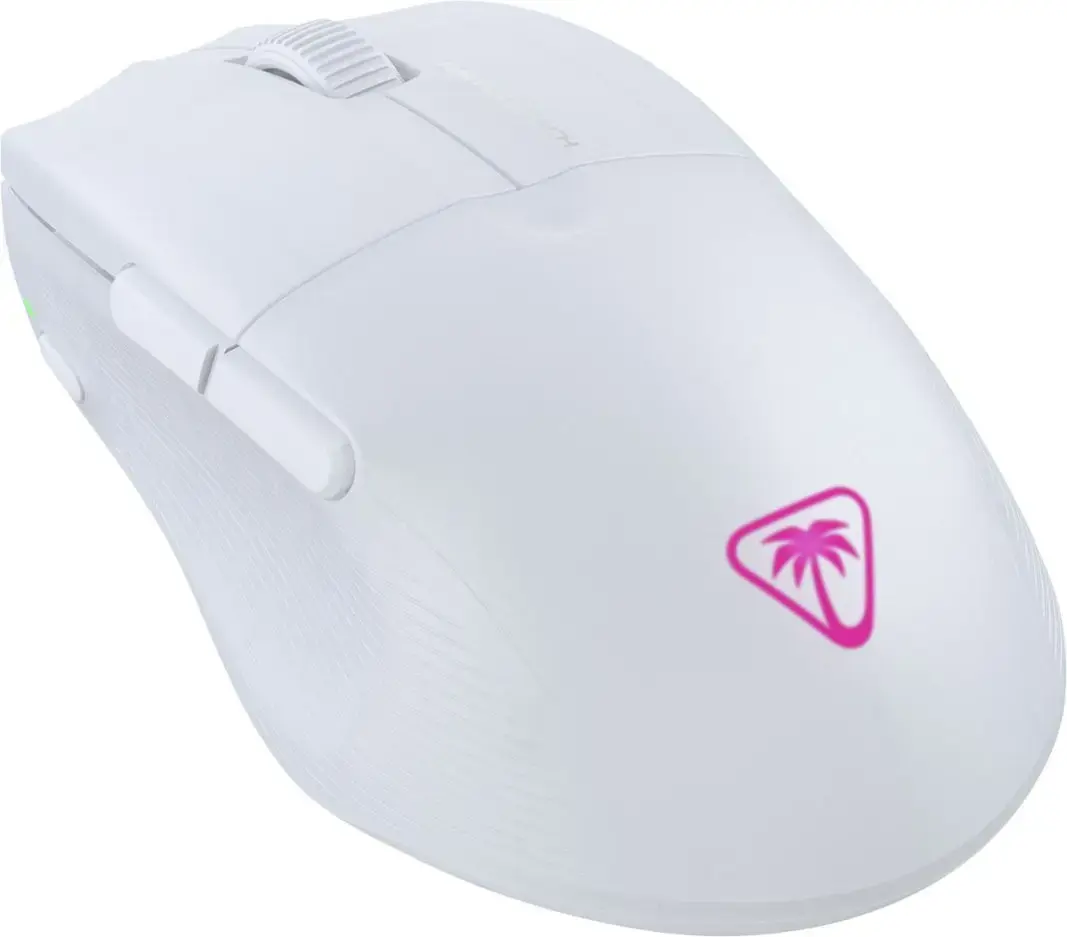 Turtle Beach Pure Air - Ultra-Light Wireless Ergonomic RGB Gaming Mouse, 26K DPI Optical Sensor, 125 hour Battery, Dual Wireless System, TITAN Optical Switches, Bluetooth, RGB Illumination. Semi-translucent White, Right-hand, Optical, RF Wireless + Bluetooth, 26000 DPI, Translucent, White